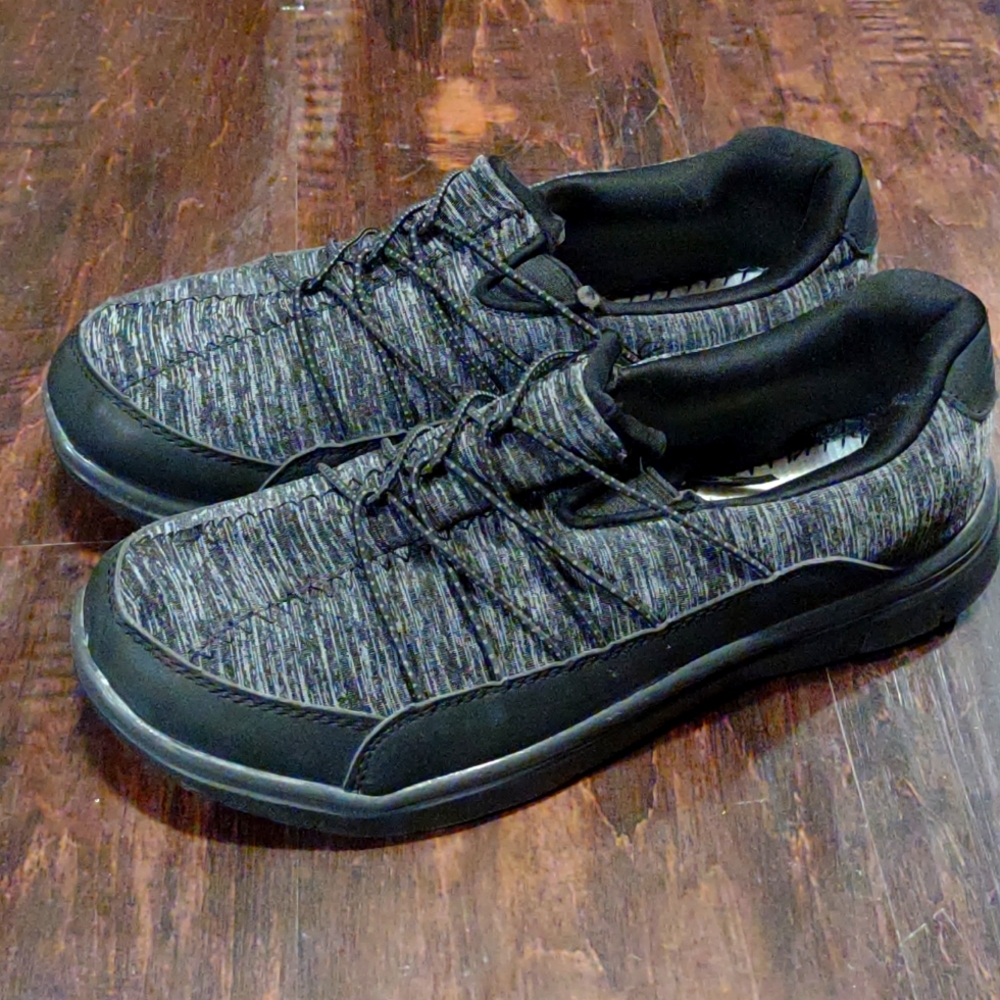 Black and grey shoes